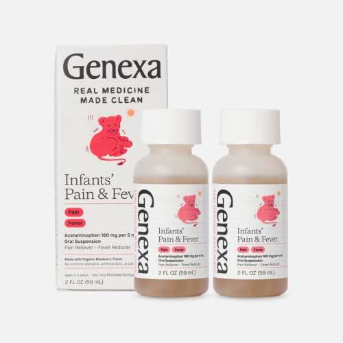 Genexa Infant's Pain & Fever Acetaminophen Oral Suspension, 2 oz. (2-Pack)