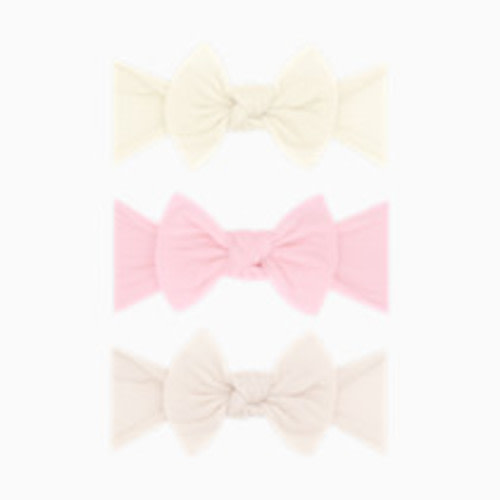 Baby Bling Itty Bitty Knot Set (3 Pack) - Ivory/Rose Quartz/Oatmeal, Os
