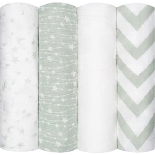 Muslin Swaddle Blankets, 4 Pack