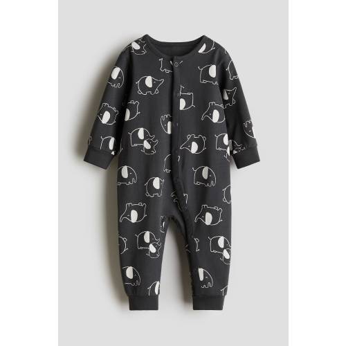 PATTERNED PAJAMA JUMPSUIT