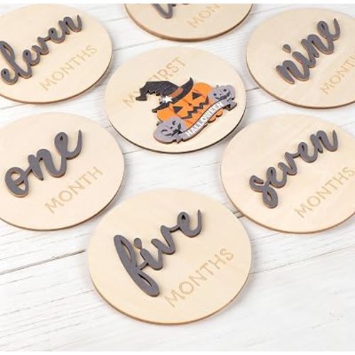 3D Newborn Monthly Milestone Signs Maker,Wooden Monthly Baby Milestone Sign
