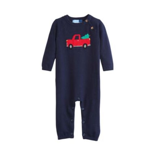 Baby Boys Holiday Truck One Piece Sweater