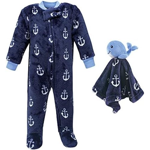Hudson Baby Baby Girls' Flannel Plush Sleep and Play and Security Toy