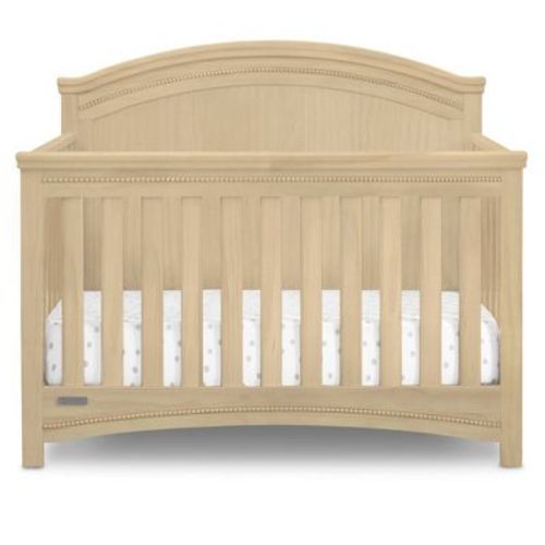 Simmons Kids SlumberTime Emma 4-in-1 Convertible Baby Crib 'N' More - Greenguard Gold Certified - Natural Sandstone