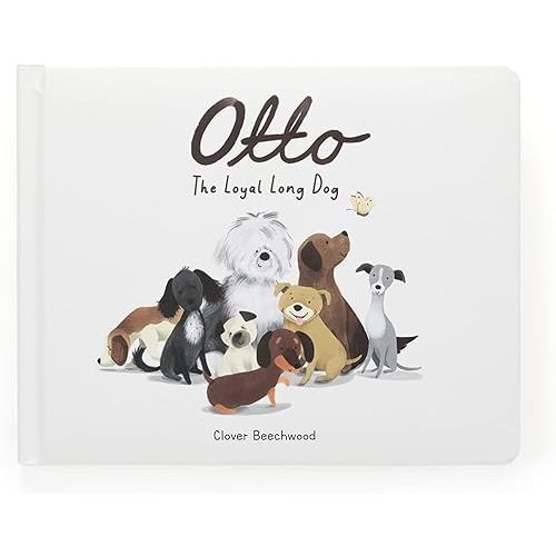 Jellycat Otto The Loyal Long Dog: A Baby Board Book Children's Book - Baby Gift