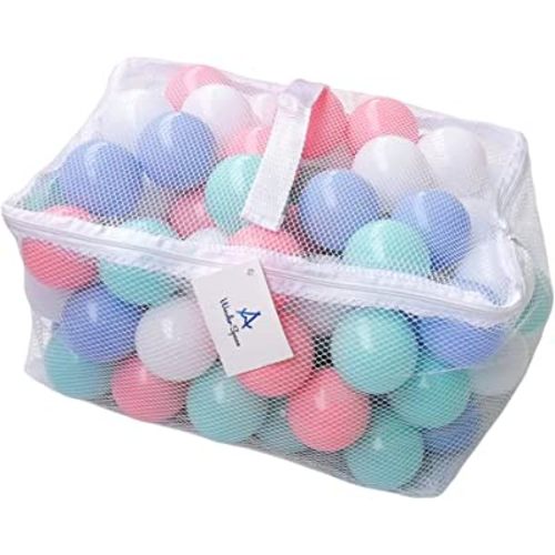Wonder Space Soft Pit Balls, Chemical-Free Crush Proof Plastic Ocean Ball, BPA Free with No Smell, Safe for Toddler Ball Pit/Kiddie Pool/Indoor Baby Playpen