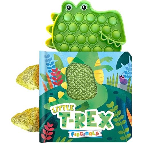 Fidgimals Little T-Rex Dinosaur Baby Book | Educational Children's Books, Sensory Board Book with Pop It Fidget Toys, Perfect Sensory Toys for ... Books I Your Sensory Fidget Dinosaur Friend Board book – November 19, 2023