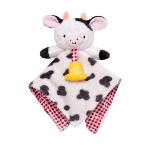 Baby Starters Cow 13 inch Plush Snuggle Buddy with Crinkle and Rattle