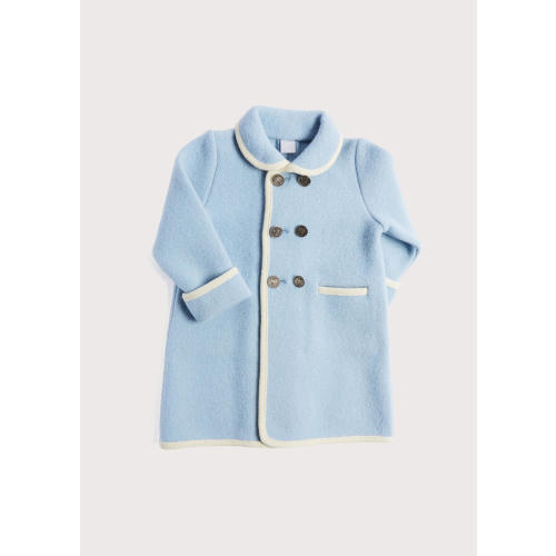 Austrian Double Breasted Wool Baby Coat in Baby Blue (6mths-3yrs)