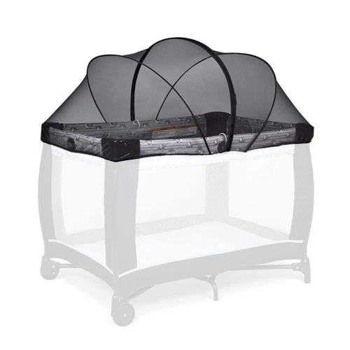 Beberoad Love Bassinet Mosquito Net Cover - Breathable Mesh Canopy with 2-Way Zipper for Baby Cribs, Bedside Sleepers & Travel Cribs (White)