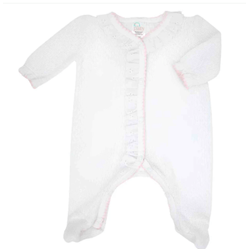 Footie w/Eyelet Ruffle | Posh Tots Children's Boutique