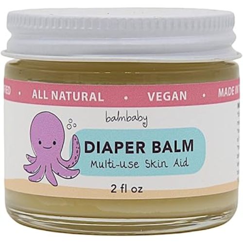 Diaper Balm - Organic Diaper Rash Cream – Cloth Diaper Rash Cream Balm | Multipurpose Skin Aid | Natural – Vegan - Herbal | Rash Ointment for Infants Kids | Plastic Free | Made in USA