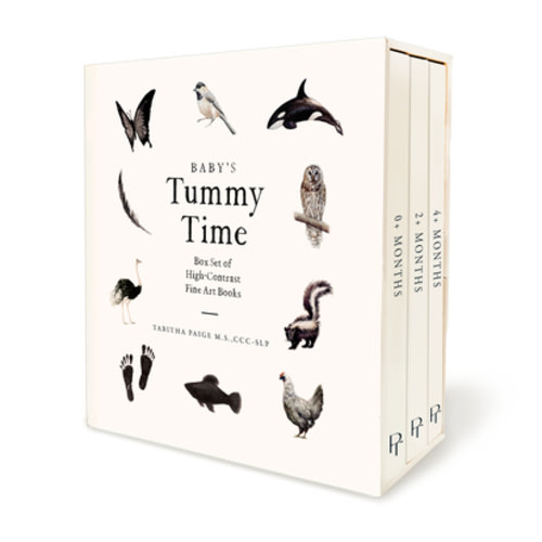 Baby's Tummy Time Book Box Set: A 3-Book Box Set of High-Contrast Art for Visual Stimulation at Tummy Time (Tabitha Paige Children's Book Series #7) | Once Upon A Time Bookstore