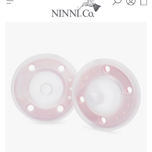 Ninni Pacifier Petal Pink 2 Pack