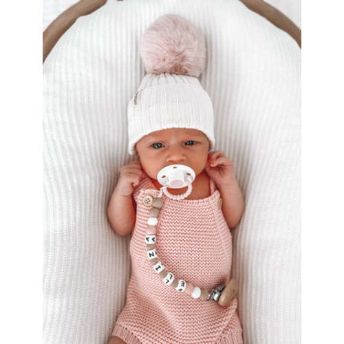 Blush Pom Beanie