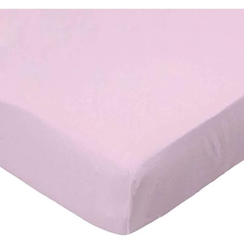 SheetWorld Baby Fitted Bassinet Sheet Fits Nuna Mixx 12 x 29 inches, 100% Cotton Woven Sheet, Unisex Boy Girl, Baby Pink Woven, Made in USA