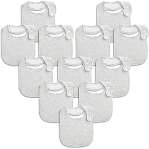 Baby Bibs Soft and Absorbent Organic Cotton Bandana Drool Bibs Set for Boys Girls Newborn 0-36 Months