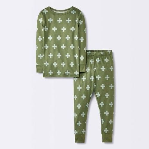 Toddler Boys' 2pc Long Sleeve Smooth Jersey Snug Fit Pajama Set - Cloud Island™