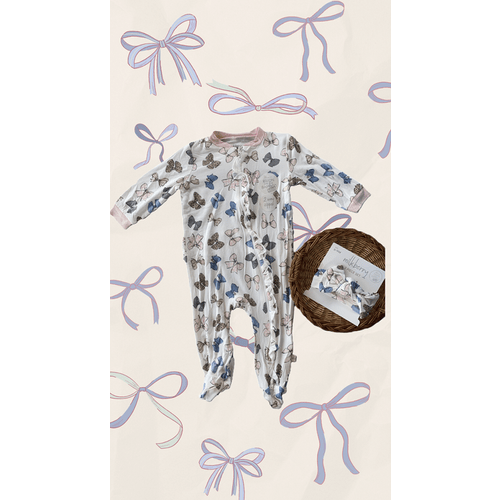 MILKBERRY BOWS 2 WAY ZIPPER 2 PIECES SET