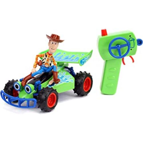 Jada Toys Jada Disney Pixar Toy Story 4 Turbo Buggy W/Woody Radio Control Vehicle, 2.4 Ghz, 1: 24