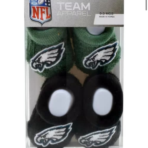 Philadelphia Eagles 2pk Baby BLACK/GREEN Bootie Boxed Set - 90290465