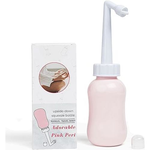 Bottle - Portable Bidet Postpartum Care Water Squeeze Spray for Pain Relief Tears Hemorrhoids After Birth + Period Care Menstrual Cup Buddy 300 ml (10 oz)