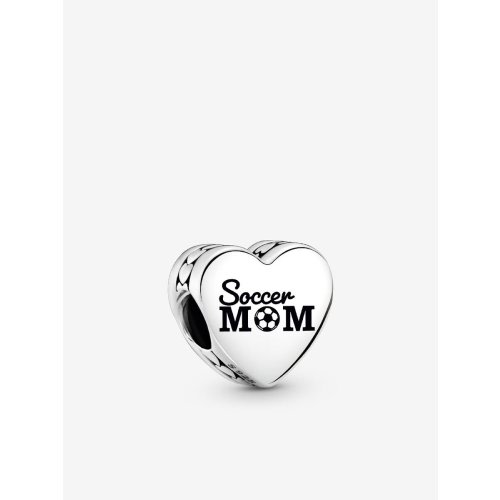 Engravable Soccer Mom Heart Charm