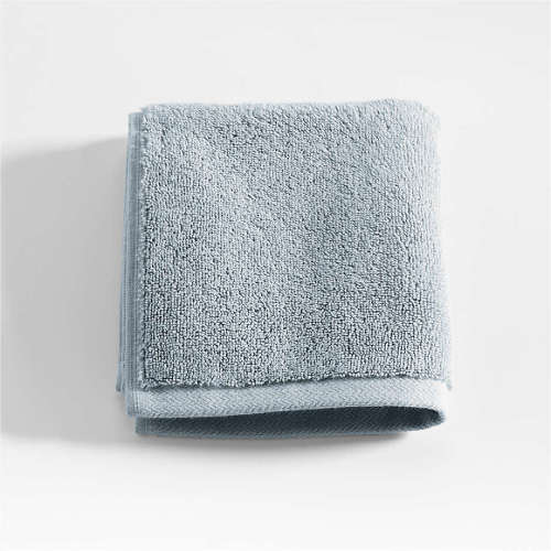Organic Turkish Cotton Washcloth - Mist Blue
