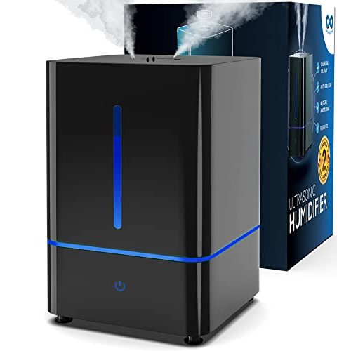 Everlasting Comfort Humidifiers for Bedroom (4L) – Quiet Cool Mist Small Humidifier for Large Room with Oil Diffuser, 40-Hour Runtime, Easy to Clean, Auto Shut-Off, Ideal for Baby Nursery & Plants