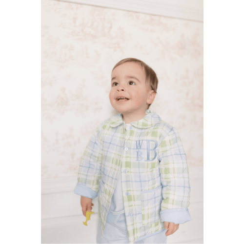 TSF x Shelby Back Blue and Green Plaid Jacket