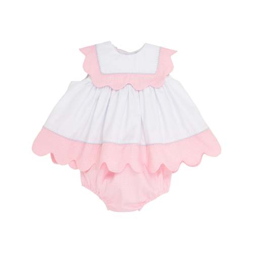 Sydney Scallop Set - Worth Avenue White, Pier Party Pink Mini Gingham, & Buckhead Blue