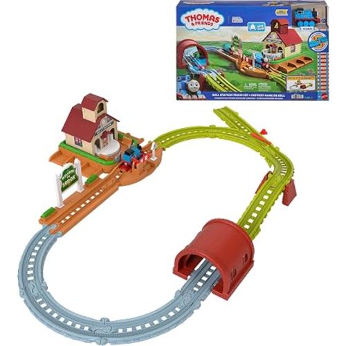 Thomas & Friends Bell Station Playset & Push-Along Thomas Toy Train