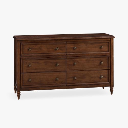 Chris Loves Julia Turned Wood 6-Drawer Dresser (56w x 19d")