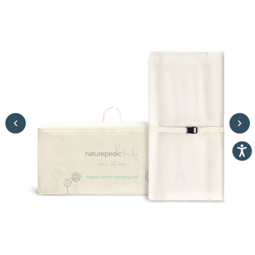 Naturepedic Organic Cotton Changing Pad 4-Sided | Nurture&