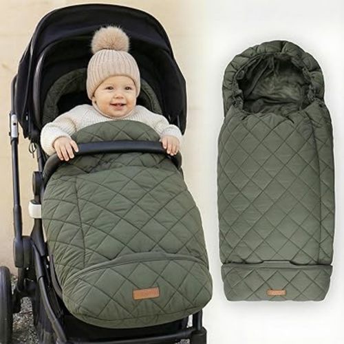 Warm and Cozy Winter Stroller Cover for Baby - Waterproof Bunting Bag with Soft Fleece Lining and Universal Fit for Strollers - Protective Footmuff Blanket for Ultimate Comfort in Wind, Rain & Snow