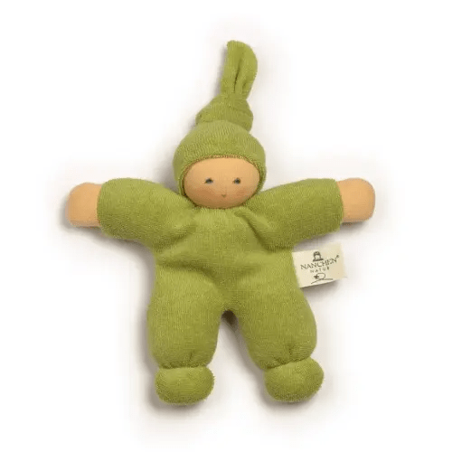 Small Organic Cotton Doll - Pimpel (Green)