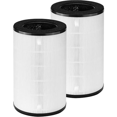 AP-PET35 AP-T30 Replacement Filter for Homedics Total Clean PetPlus 5-in-1 True HEPA Air Purifier, Replaces AP-T30FL AP-T30WT AP-PET35FL AP-PET35-WT, 2 Pack