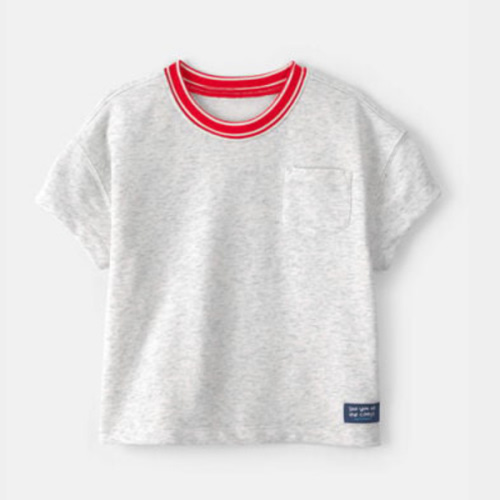 Toddler Boy French Terry Pocket T-Shirt - Grey | Carter's