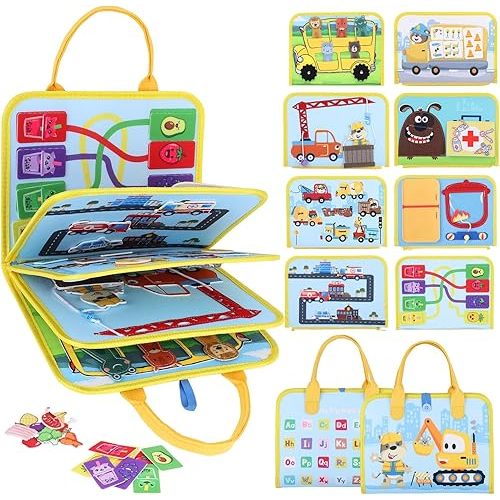 Toddler Felt Busy Book Portable Interactive Educational Toy for Endless Fun and Learning