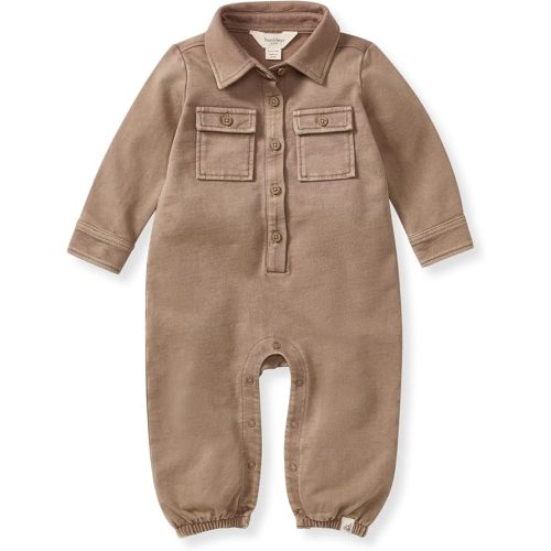 Burt's Bees Baby baby-boys Baby Boys 100% Organic Cotton Button Down Jumpsuit