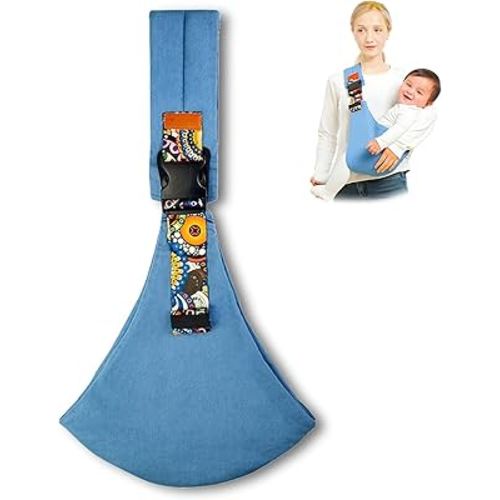 Baby Sling Carrier,Toddler Carrier, 2025 New Baby Sling,Portable and Lightweight Sling,Non-Slip Hip Seat Carrying 10-30lbs(Blue)