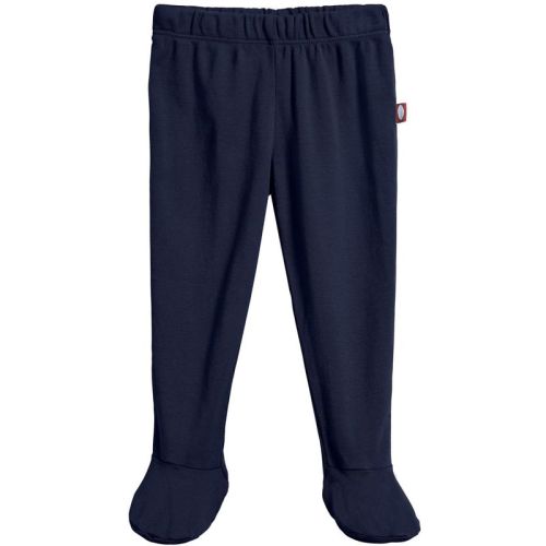 City Threads Usa-made Organic Cotton Soft Footed Baby Pants | White - Newborn