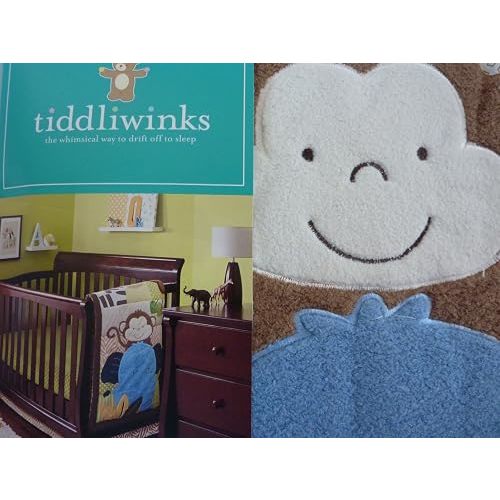 Safari Friends 3pc Baby Crib Bedding Set - Green/Brown