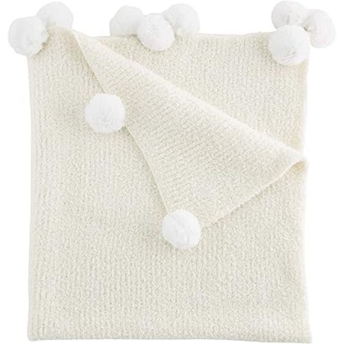 Ivory Chenille Blanket