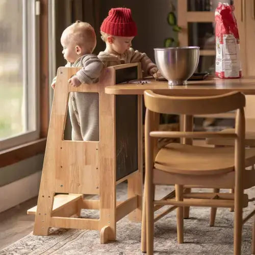 HARPPA Nordo | Safe & Stable Montessori Toddler Kitchen Wooden Tower - Perfect for Cooking & Learning, Counter Helper, Kitchen Tower, Gift for 2 Year Old