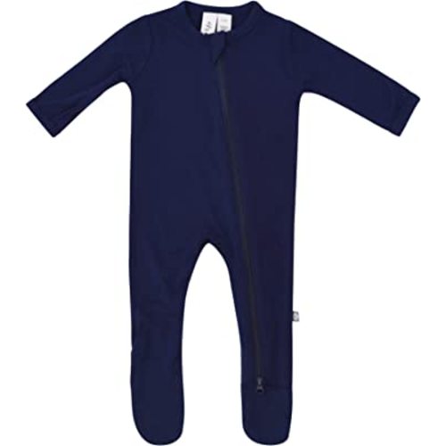 KYTE BABY Soft Bamboo Rayon Footies, Zipper Closure, 0-24 Months