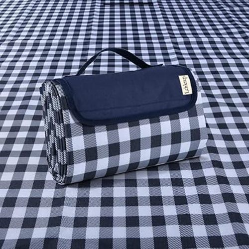Lchkrep Picnic Blanket Beach Blankets 80"x60" Large Sandproof Waterproof Camping Portable Travel Blanket Play Mat for Outdoor Indoor Family Beach Park Grass,Hiking, Music Festival