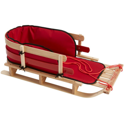 Kids' Pull Sled and Cushion Set
