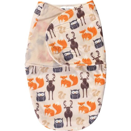Hudson Baby Unisex Baby Plush Swaddle Wrap, Forest, 0-3 Months