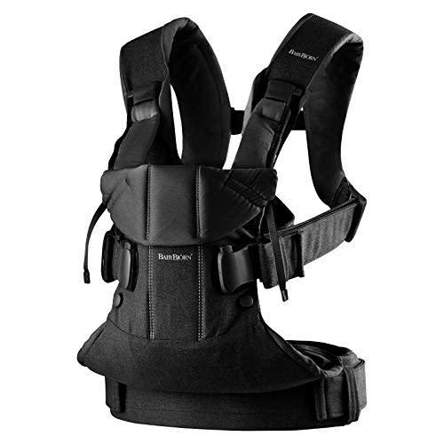 BabyBjörn Baby Carrier One, Woven Mix, Black